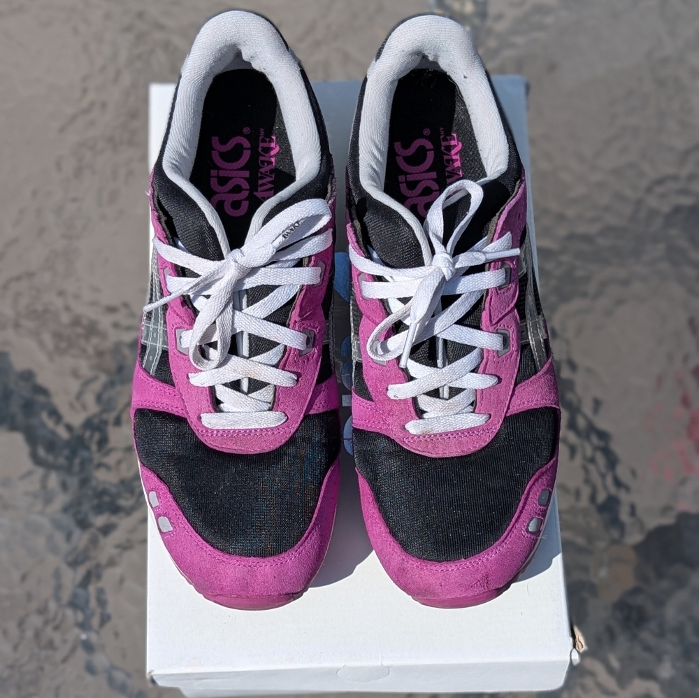 Size 10 - ASICS Awake NY x Gel Lyte 3 Black Pink Hardly Worn No Flaws - Picture 8 of 15